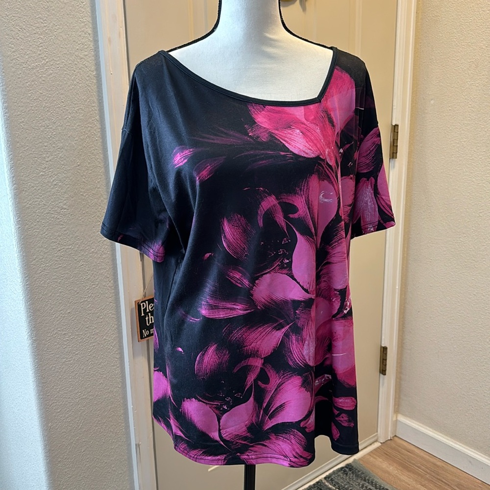 Asymmetric neckline women’s blouse